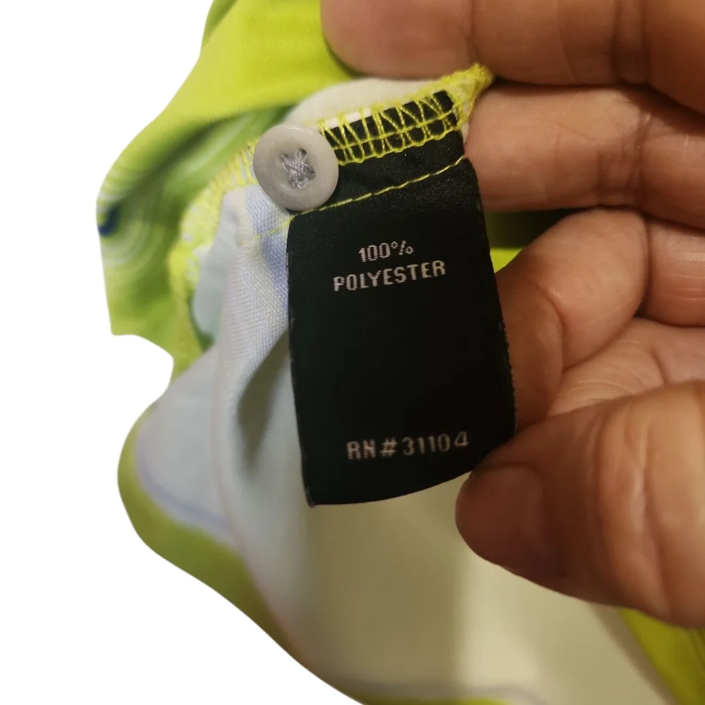 Cool Play Golf Pro Green Striped Men's Polo Shirt - Picture 5 of 9